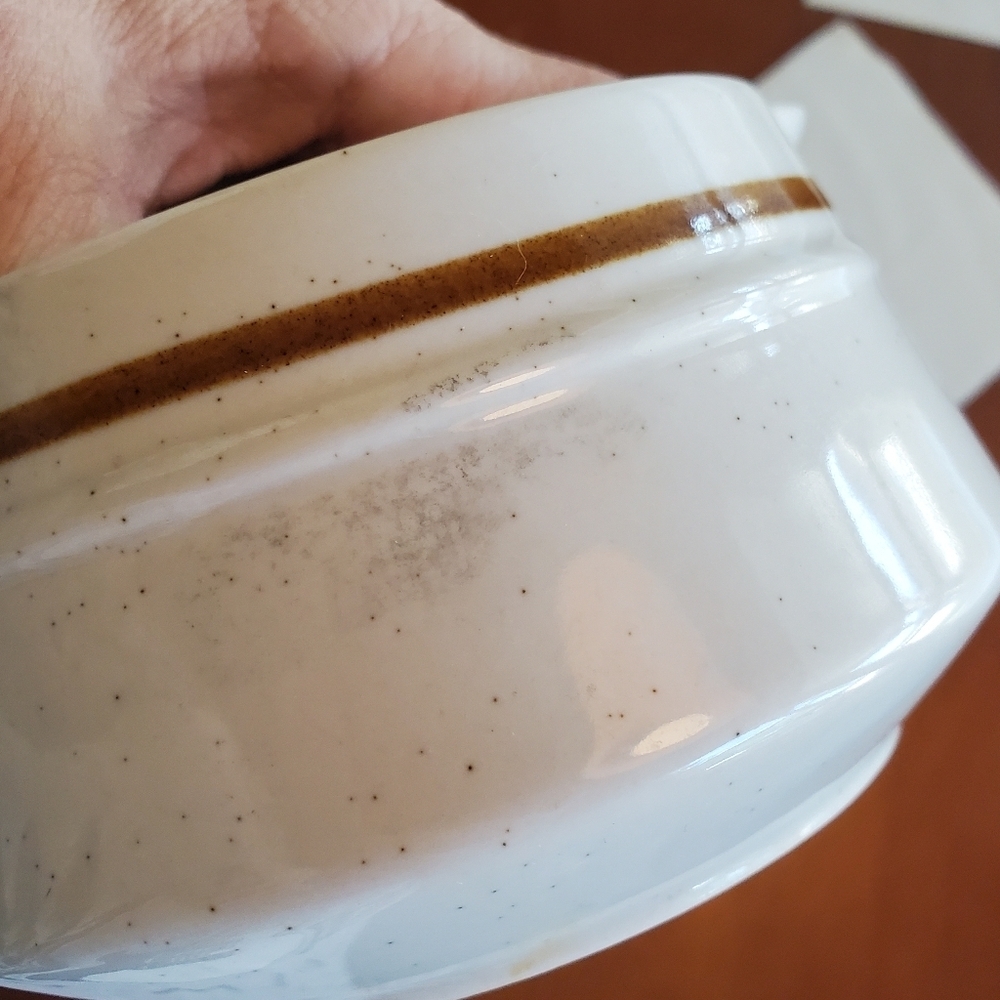 Old brook stoneware gravy boat bowl Ceramic